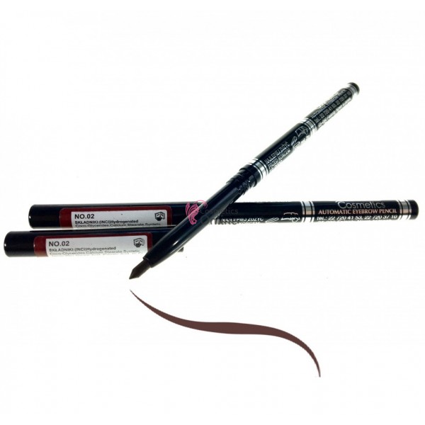 Creion de sprancene retractabil Editts Cosmetics de 2g cod 02 Brown